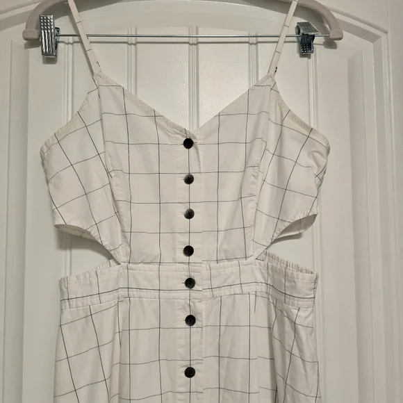 MADEWELL Windowpane Cutout Cami Mididress - Picture 5 of 12